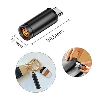 Isqueiro USB-C Porta Chaves Encendedor Mechero