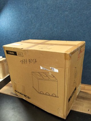 Cubo Reciclaje 45L Triple con Pedales Songmics