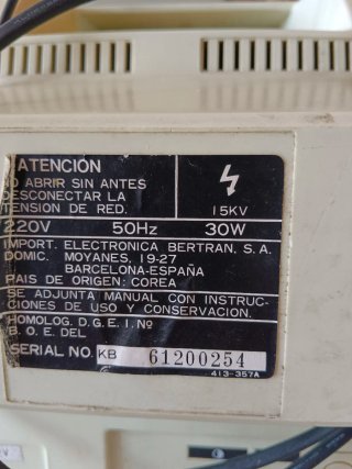Televisor Antiguo Elbe Beige y Negro
