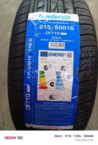 Neumático 215/55 R16
