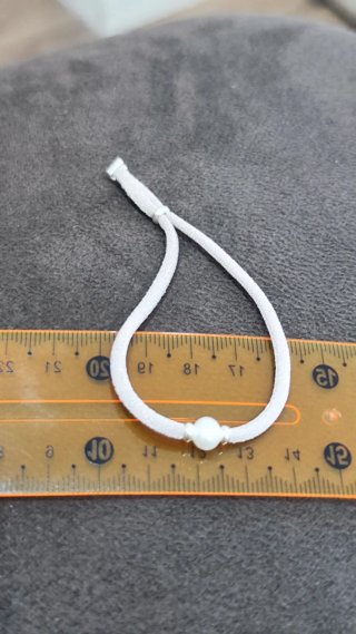 Pulsera plata y perla chica nueva