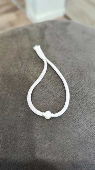 Pulsera plata y perla chica nueva