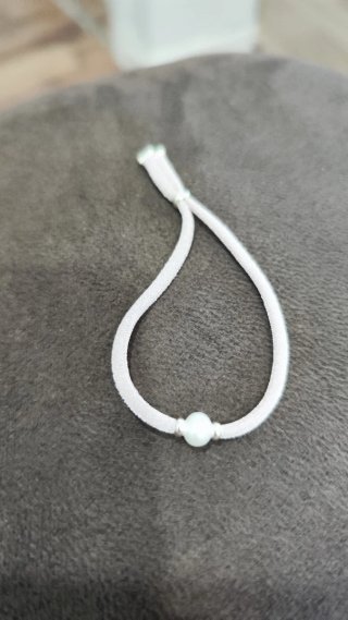 Pulsera plata y perla chica nueva