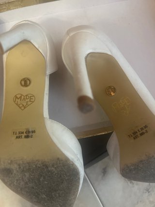 Scarpe con tacco bianche donna