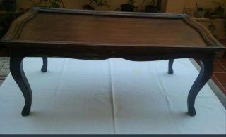 Mesa centro roble restaurada
