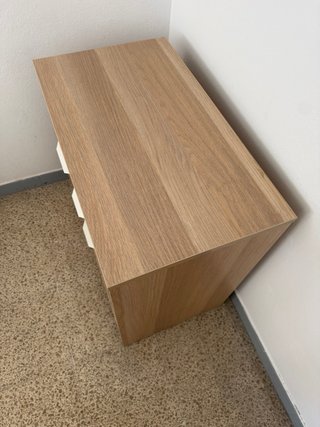 Cómoda Cajonera Habitación Madera y Blanco