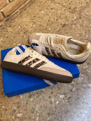 Zapatillas Adidas Samba OG Leopardo Beige Talla 38