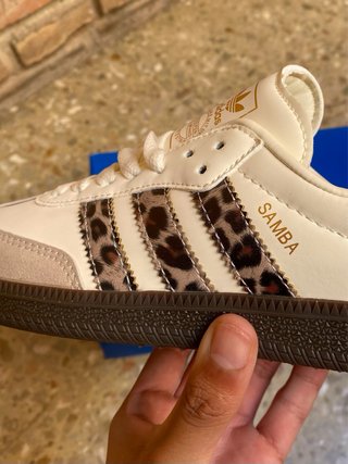 Zapatillas Adidas Samba OG Leopardo Beige Talla 38