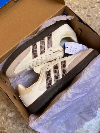 Zapatillas Adidas Samba OG Leopardo Beige Talla 38