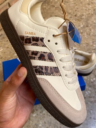 Zapatillas Adidas Samba OG Leopardo Beige Talla 38