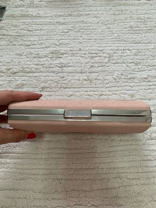 Bolso de mano clutch rosa palo
