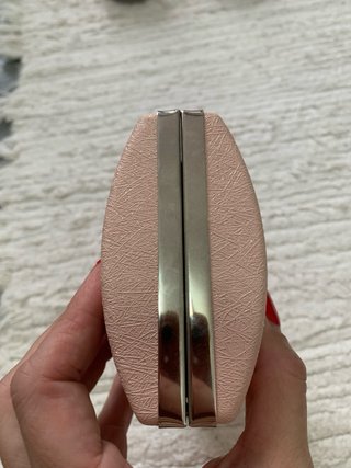 Bolso de mano clutch rosa palo