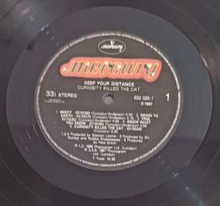 Vinilo Curiosity killed The cat "Keep your dista."