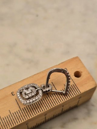 Pendientes Cristales Baño Plata Estilo Swarovski