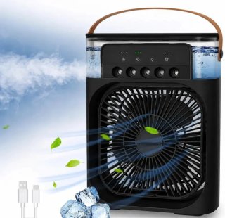 Mini A/C Ventilador Humidificador Portátil
