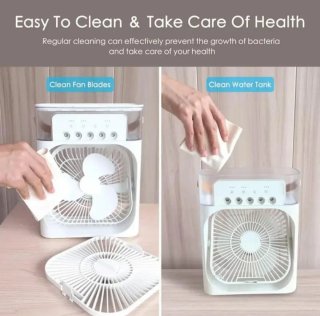 Mini A/C Ventilador Humidificador Portátil