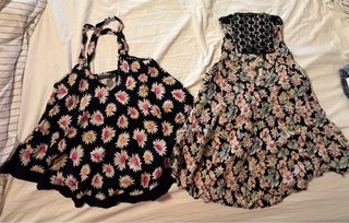 Lote 2 blusas estampadas flores