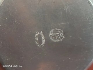 Jarra de peltre alemana