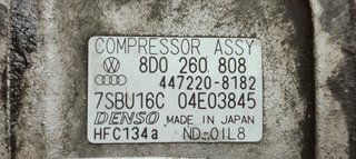 COMPRESOR AIRE ACONDICIONADO VOLKSWAGEN PASSAT BE