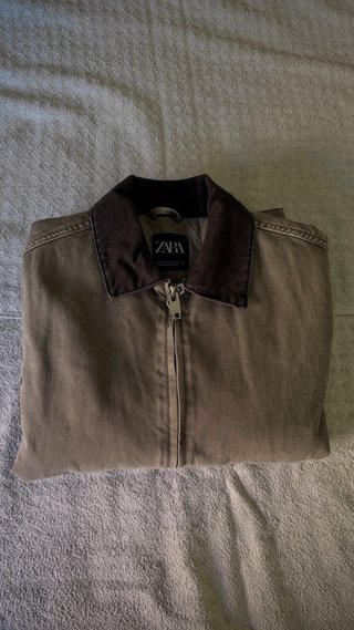 Zara Work Jacket Gris Talla M Como Nueva