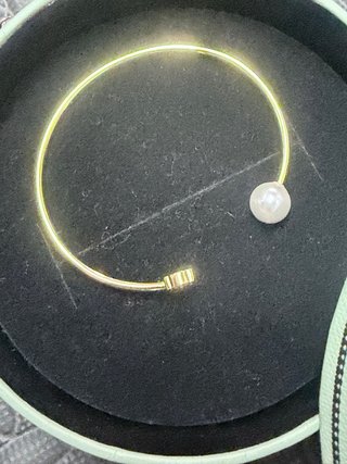 Pulsera Tous Oso y Perla Dorada