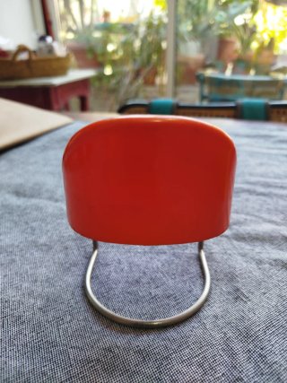Silla Miniatura Space Age Naranja Años 70