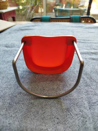Silla Miniatura Space Age Naranja Años 70
