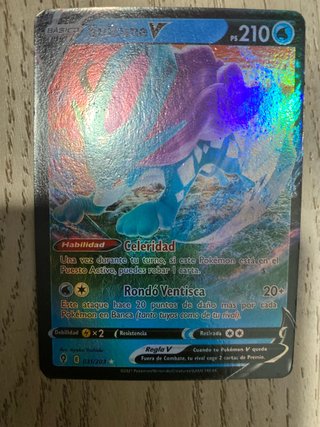 Carta Pokémon Suicune V 210 PS 031/203
