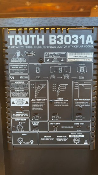 Monitores Behringer TRUTH B3031A Activos