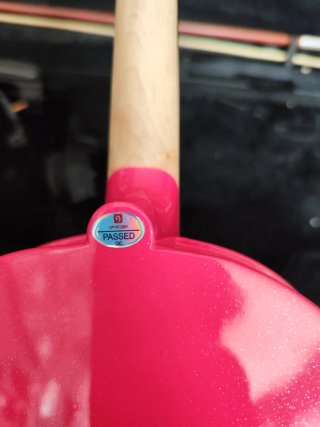Violín rosa para principiantes con funda