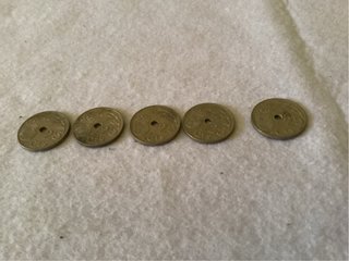 Lote 5 Monedas Antiguas España 1937