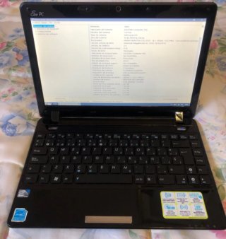 Ordenador portátil ASUS 1201ha 12.1”
