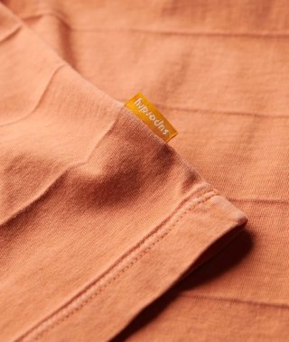 Camiseta sin mangas Superdry S Algodón Naranja