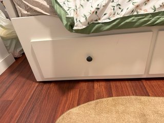 Diván Ikea Blanco Madera Tela