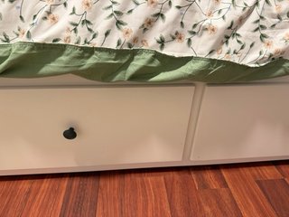Diván Ikea Blanco Madera Tela