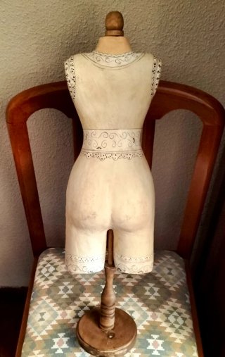 Busto Maniquí Decorativo Estilo Vintage