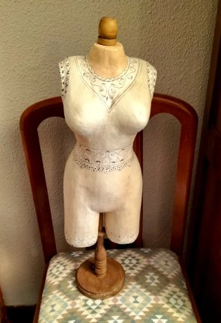 Busto Maniquí Decorativo Estilo Vintage