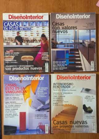 Lote de 9 revistas Diseño Interior, año  2001