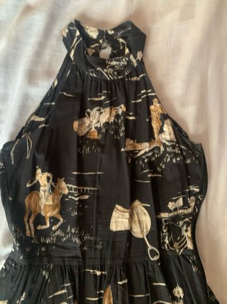 Vestido Zara Talla S Estampado Ecuestre