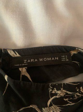 Vestido Zara Talla S Estampado Ecuestre