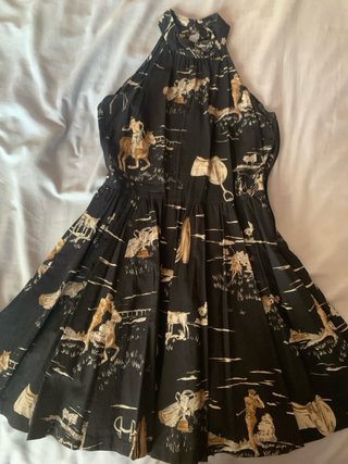Vestido Zara Talla S Estampado Ecuestre
