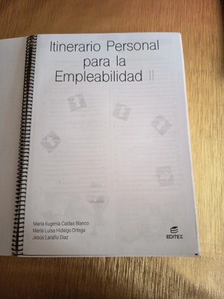 Libro itinerario personal para 2do Grado Medio