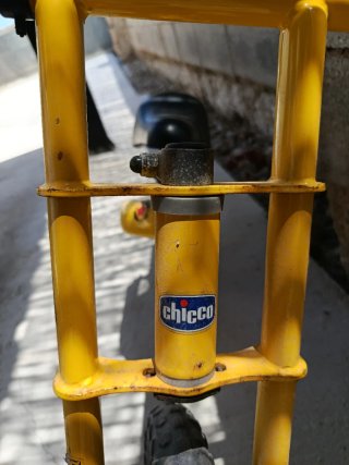Bici sin pedales 12 amarilla
