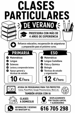Clases particulares en Toledo