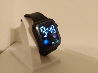 Orologio digitale unisex nero e blu