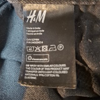 Pantalón slim H&M gris hombre