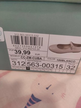 Zapatos comunión Coconut blancos talla 32
