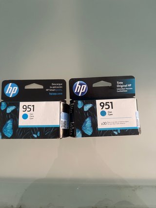 2x HP 951 Cian Cartuchos de Tinta