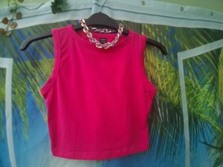 Camiseta mujer frambuesa, nueva.
