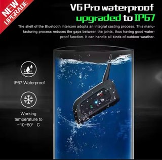 Intercomunicador V6 PRO + EUC Bluetooth Moto